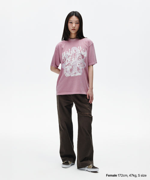FLOWER STAR PIGMENT TEE - 2 COLORS