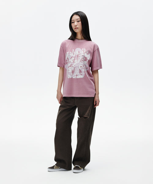 FLOWER STAR PIGMENT TEE - 2 COLORS