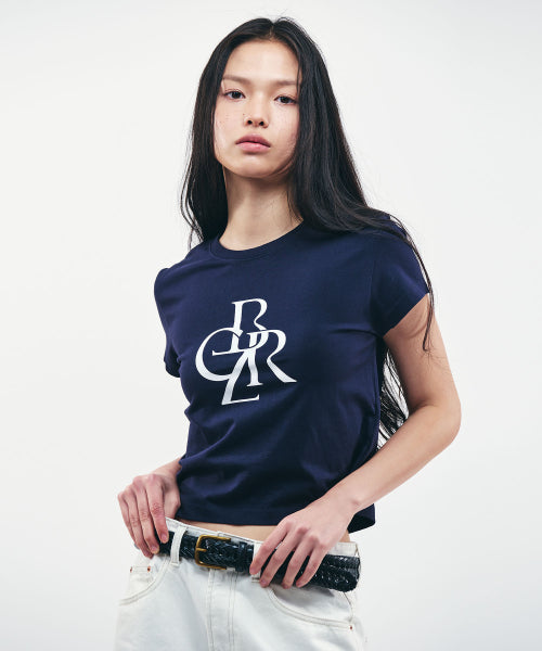 SYMBOL LOGO CROP SHORT SLEEVE TEE - 4 COLORS