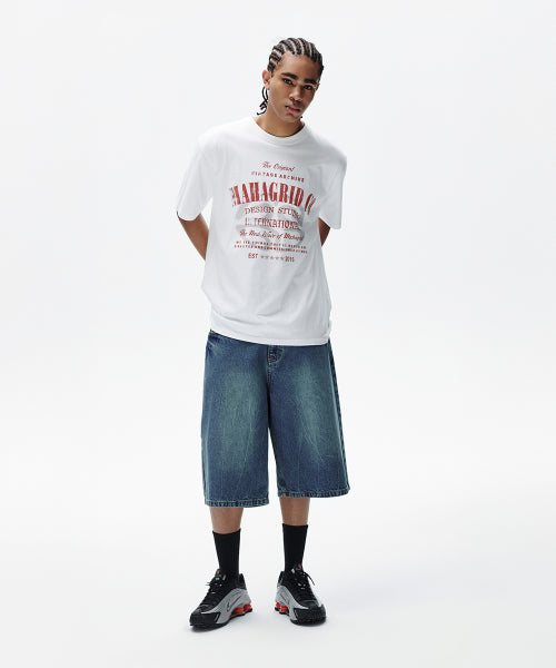 ARCHIVE LOGO TEE WHITE