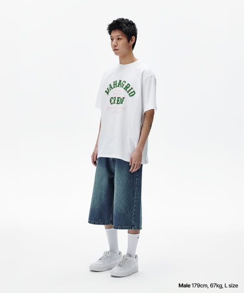 MAHAGRID CREW TEE WHITE