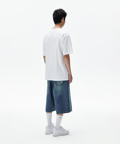 MAHAGRID CREW TEE WHITE