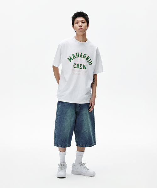 MAHAGRID CREW TEE WHITE