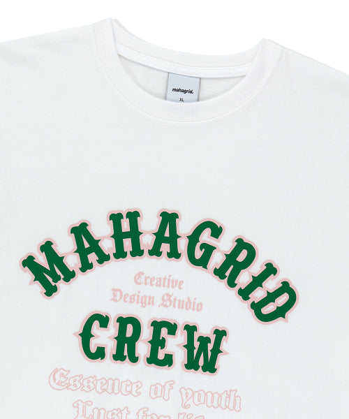 MAHAGRID CREW TEE WHITE
