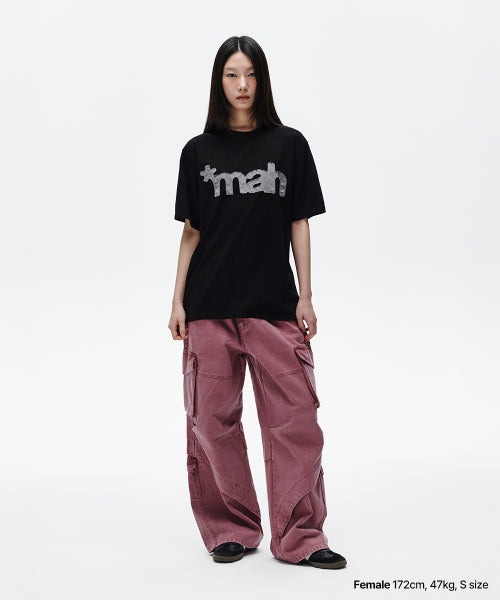 MAH CUT OFF APPLIQUE TEE - 3 COLORS