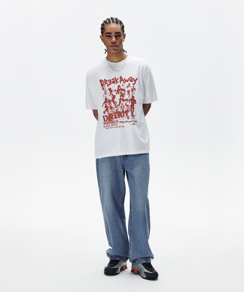 BREAK AWAY TEE WHITE
