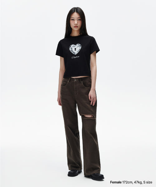 HEART LOCK TEE - 2 COLORS