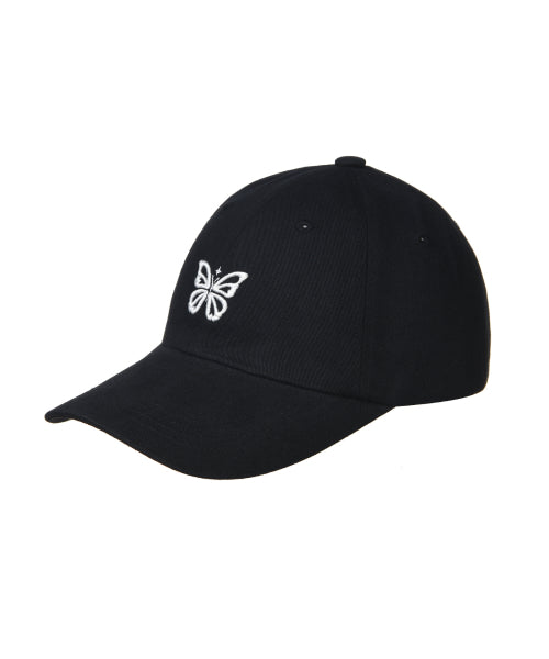MINI BUTTERFLY BLINK BALL CAP #徐睿知同款! - 8 COLORS WHITE