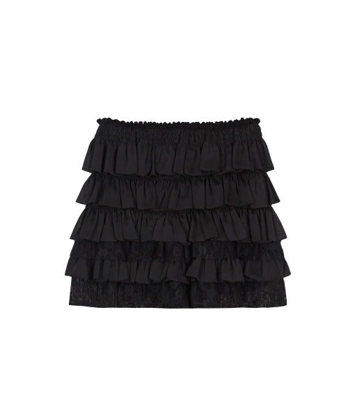 SKIRT PANTS IVORY - 2 COLORS BLACK