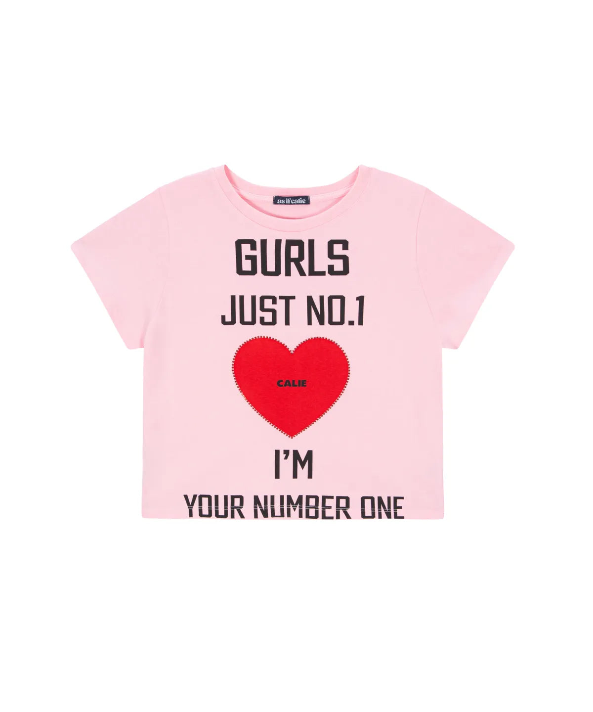 GURLS JUST T-SHIRT PINK #KARINA同款!