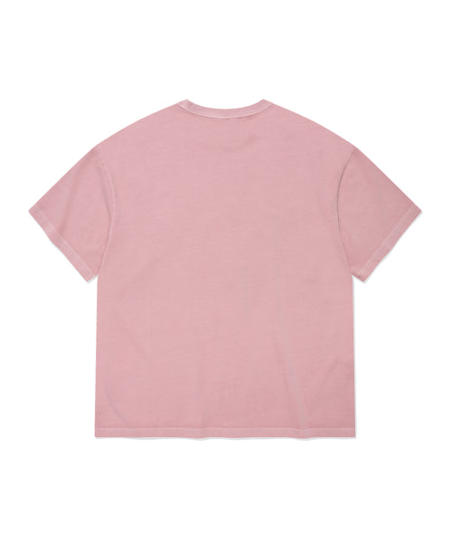 NEON LOGO DYED T-SHIRT - 3 COLORS PINK