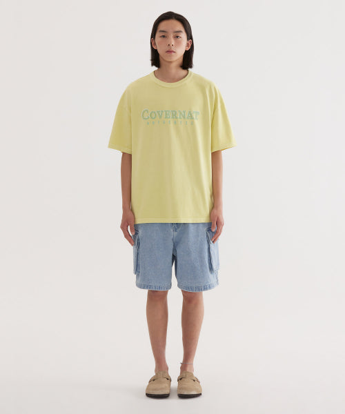 NEON LOGO DYED T-SHIRT - 3 COLORS AS SHOWN