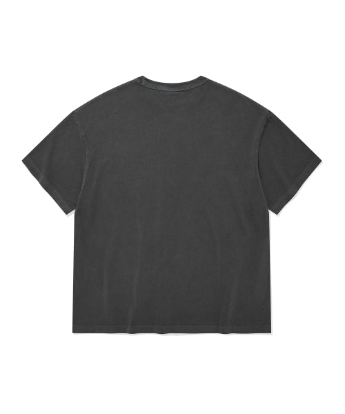 NEON LOGO DYED T-SHIRT - 3 COLORS CHARCOAL