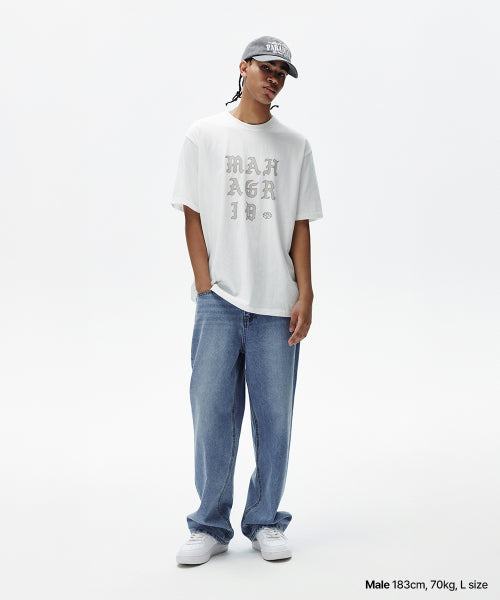LETTERS LOGO TEE WHITE