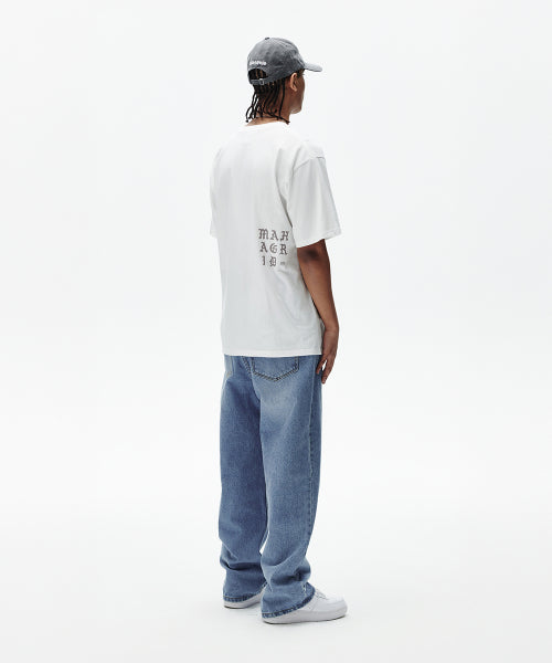 LETTERS LOGO TEE WHITE