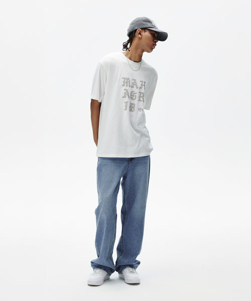 LETTERS LOGO TEE WHITE