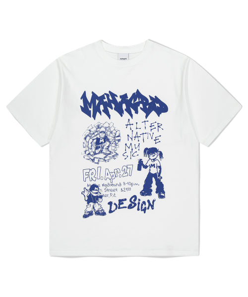 STREET CREW TEE WHITE