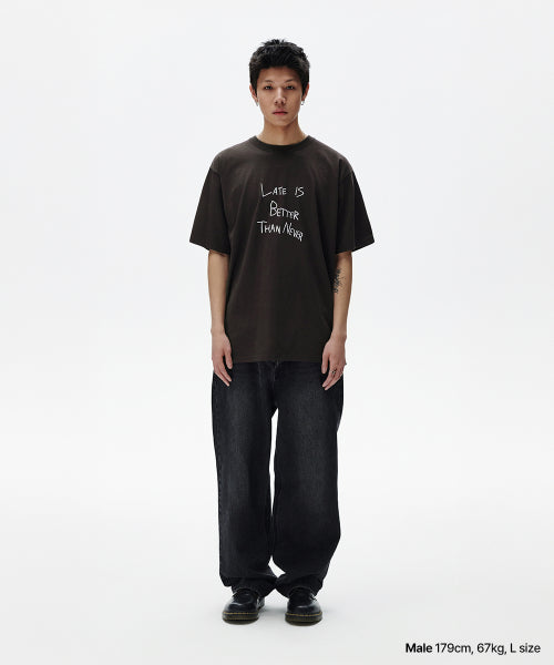 GRUNGE DOODLE TEE CHARCOAL