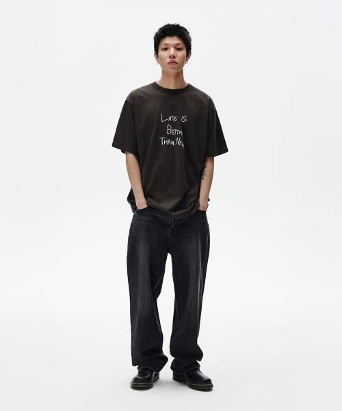 GRUNGE DOODLE TEE CHARCOAL