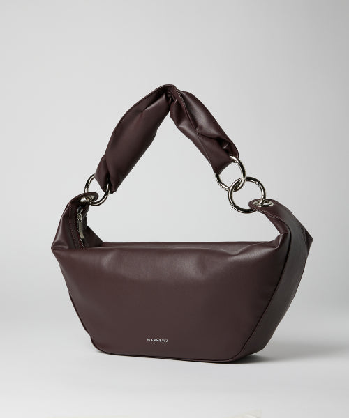 ARROW CHAIN HOBO SHOULDER BAG - 3 COLORS BLACK
