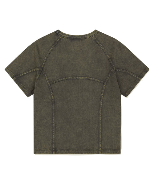 WASHED CURVED TEE - 2 COLORS