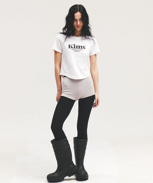 KIMS BAM LOGO TEE WHITE - 4 COLORS BLACK