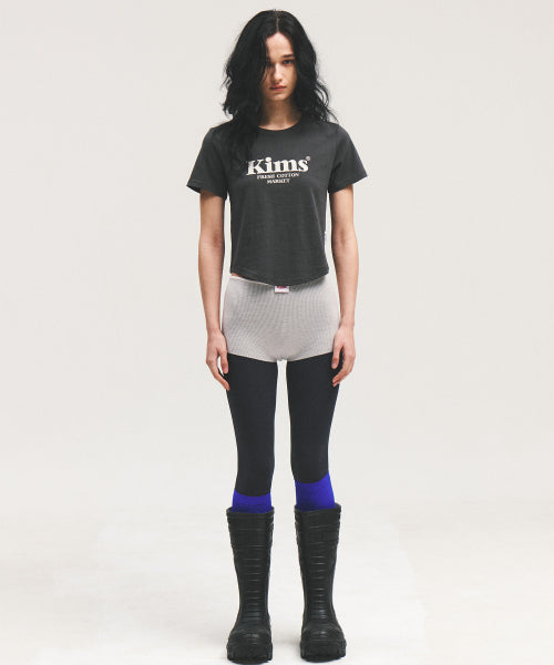 KIMS BAM LOGO TEE WHITE - 4 COLORS CHARCOAL