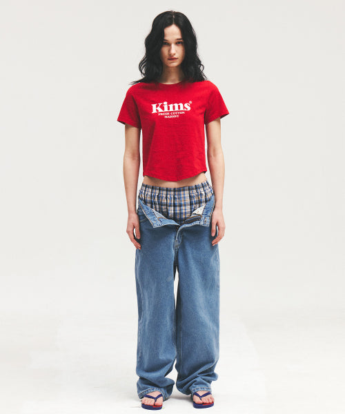 KIMS BAM LOGO TEE WHITE - 4 COLORS RED