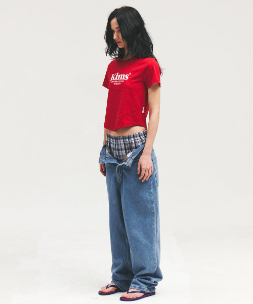 KIMS BAM LOGO TEE WHITE - 4 COLORS RED