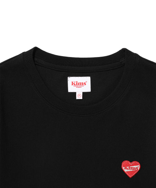 KIMS HEART SYMBOL TEE BLACK