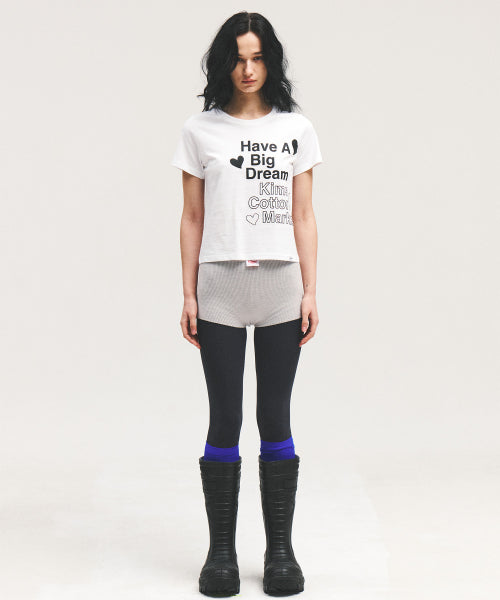 FOUR HEART LOGO TEE - 2 COLORS WHITE