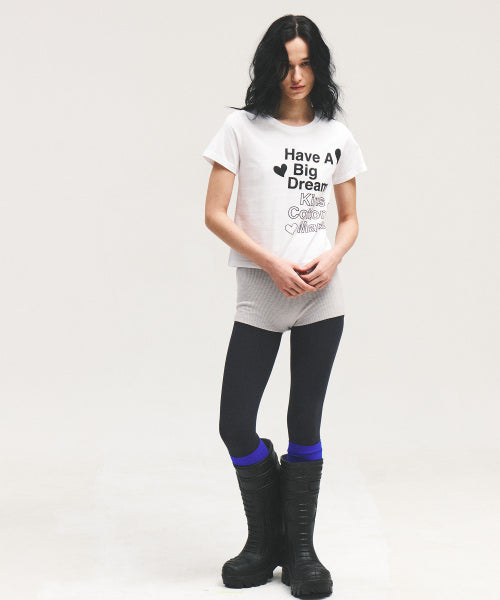 FOUR HEART LOGO TEE - 2 COLORS WHITE