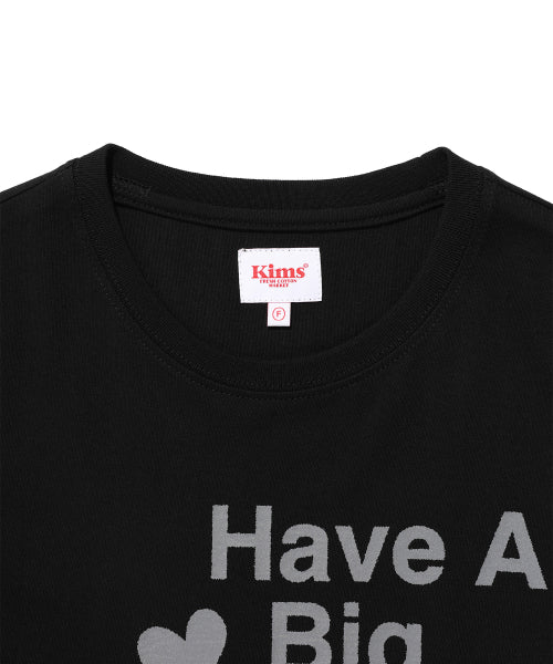 FOUR HEART LOGO TEE - 2 COLORS BLACK