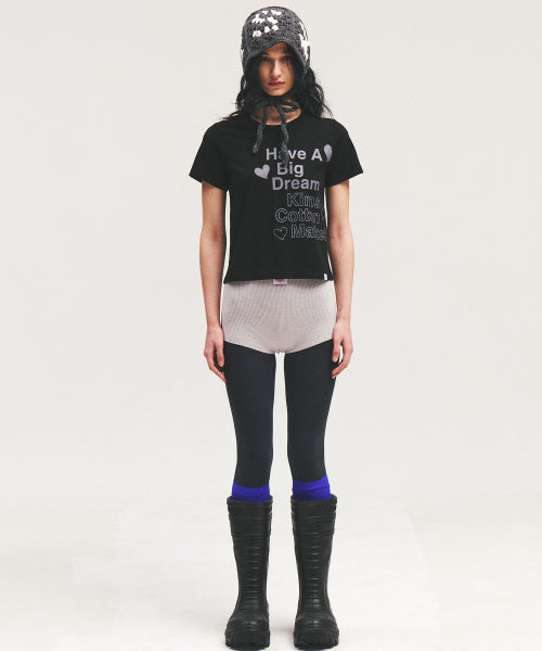 FOUR HEART LOGO TEE - 2 COLORS BLACK