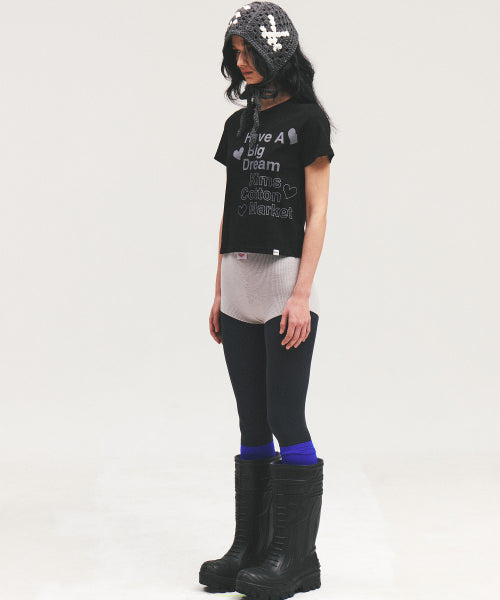 FOUR HEART LOGO TEE - 2 COLORS BLACK