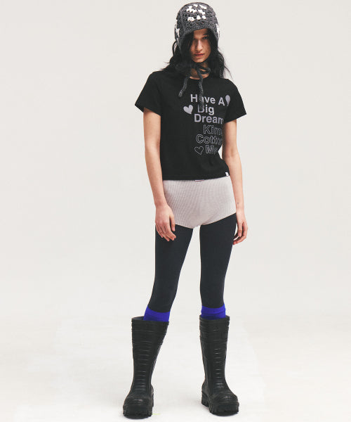 FOUR HEART LOGO TEE - 2 COLORS BLACK