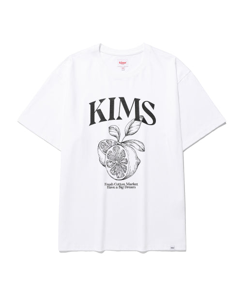 LEMON SKETCH TEE WHITE