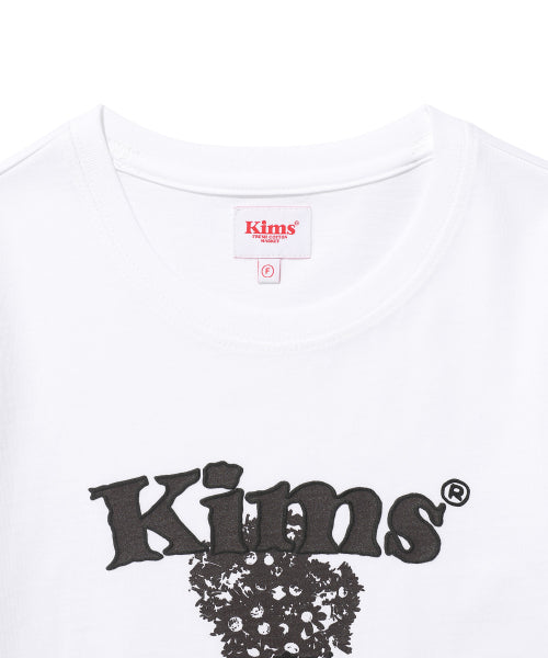 POPCORN FLOWER TEE - 2 COLORS WHITE