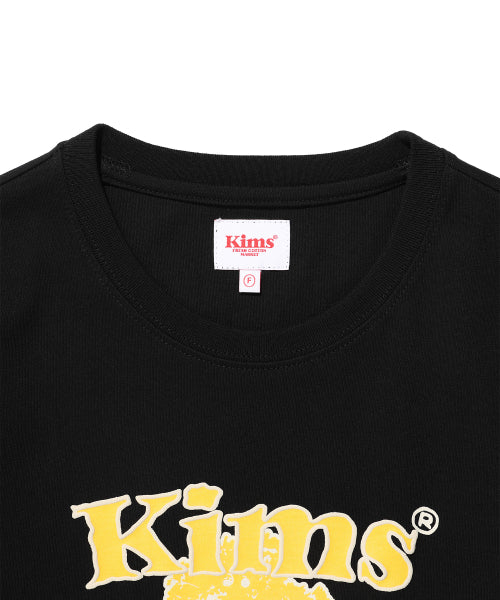 POPCORN FLOWER TEE - 2 COLORS BLACK
