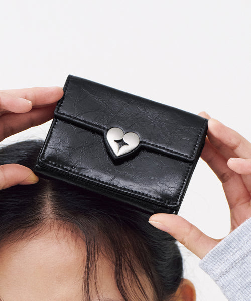 HEARTY TRIPLE WALLET - 5 colors