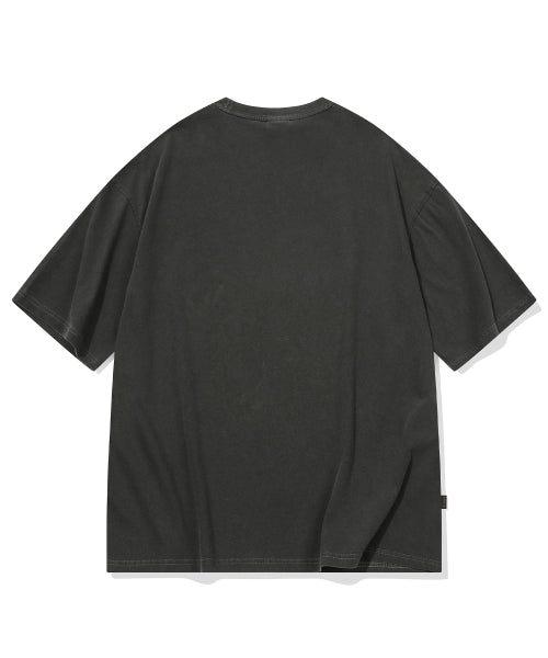 HELLO SPOTTY PIGMENT SHORT SLEEVE TEE - 3 COLORS BLACK