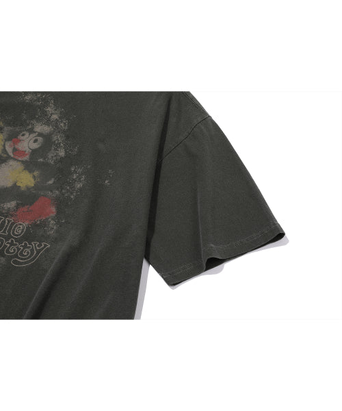 HELLO SPOTTY PIGMENT SHORT SLEEVE TEE - 3 COLORS BLACK
