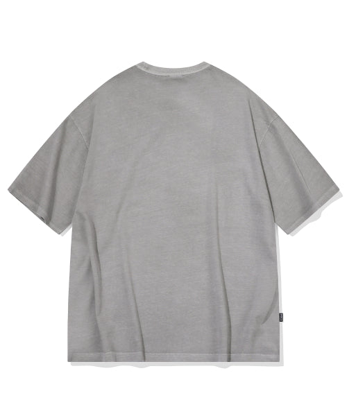 HELLO SPOTTY PIGMENT SHORT SLEEVE TEE - 3 COLORS GREY