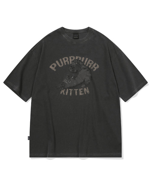 PATCH PIGMENT SHORT SLEEVE TEE - 2 COLORS BLACK