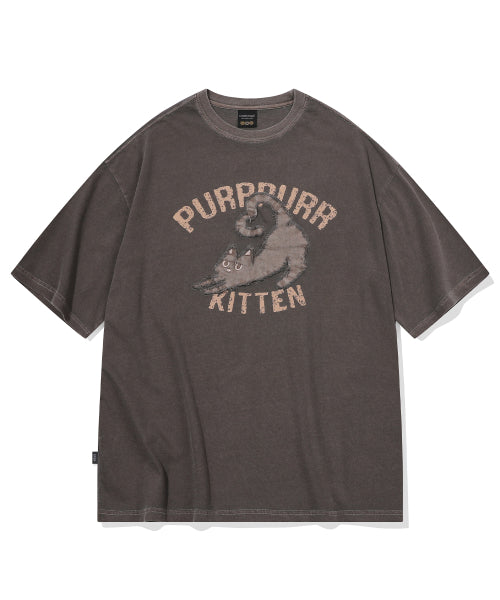 PATCH PIGMENT SHORT SLEEVE TEE - 2 COLORS BROWN