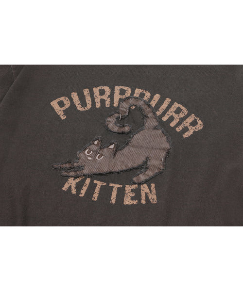 PATCH PIGMENT SHORT SLEEVE TEE - 2 COLORS BROWN
