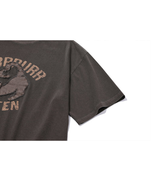 PATCH PIGMENT SHORT SLEEVE TEE - 2 COLORS BROWN