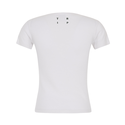 LOGO BAND SHORT SLEEVE TEE WHITE