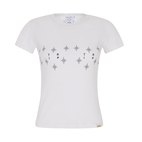 LOGO BAND SHORT SLEEVE TEE WHITE