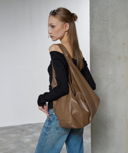 AUBREY BIG HOBO BAG - 3 COLORS BLACK
